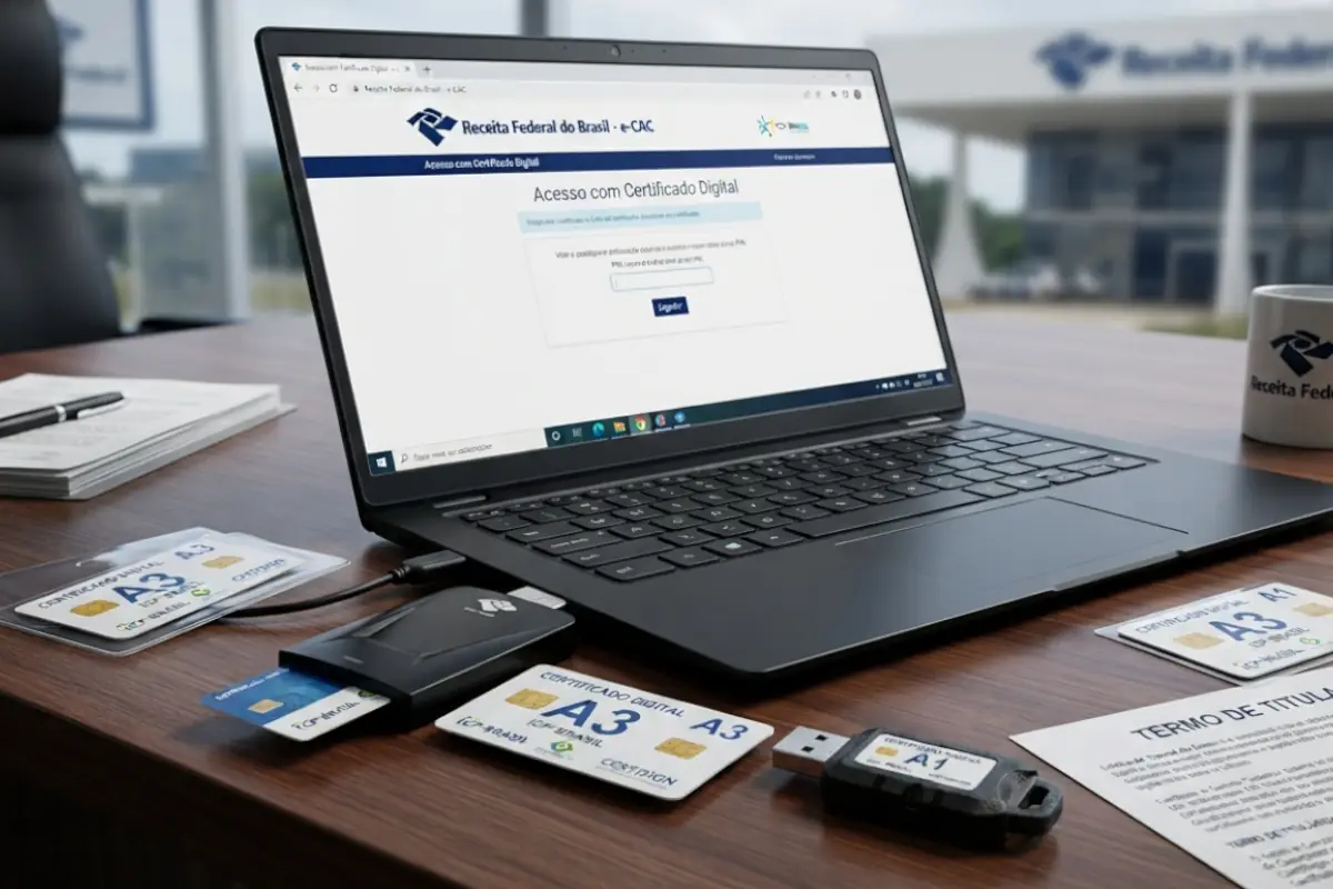 Certificado digital A1 para uso em sistemas da Receita Federal